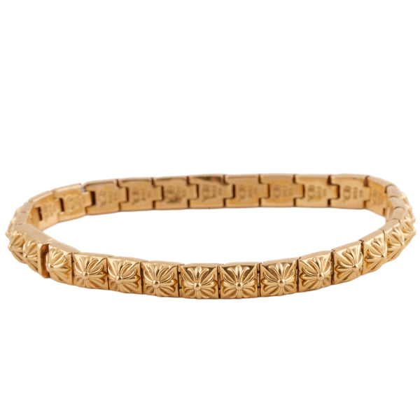 22k Small Pyramid Plus Link Bracelet (29 Link)(England)