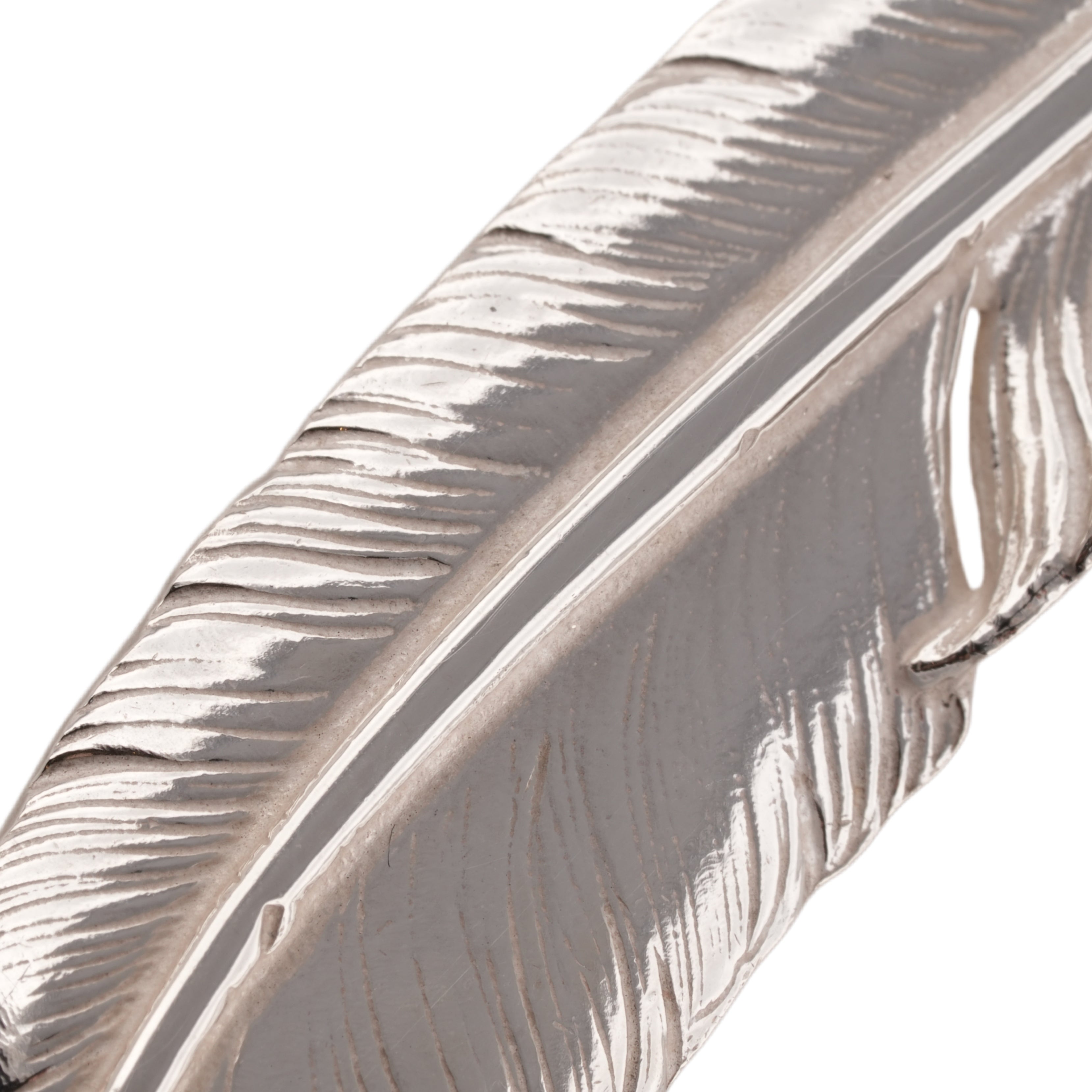 Gold Top Silver Feather (Left)(XL) #00249