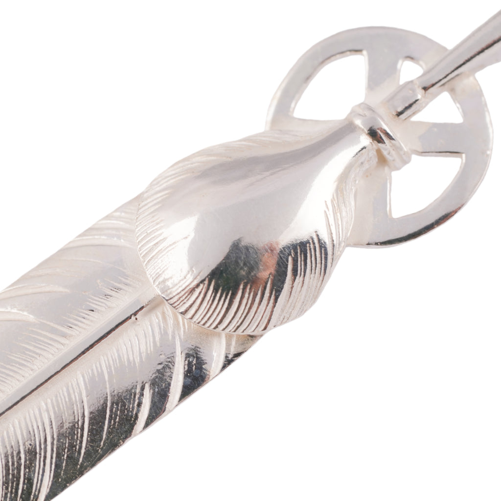 Heart Wheel Silver Feather (L) #00194