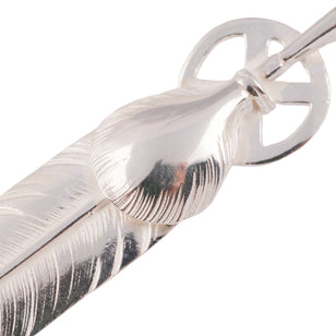 Heart Wheel Silver Feather (L) #00194