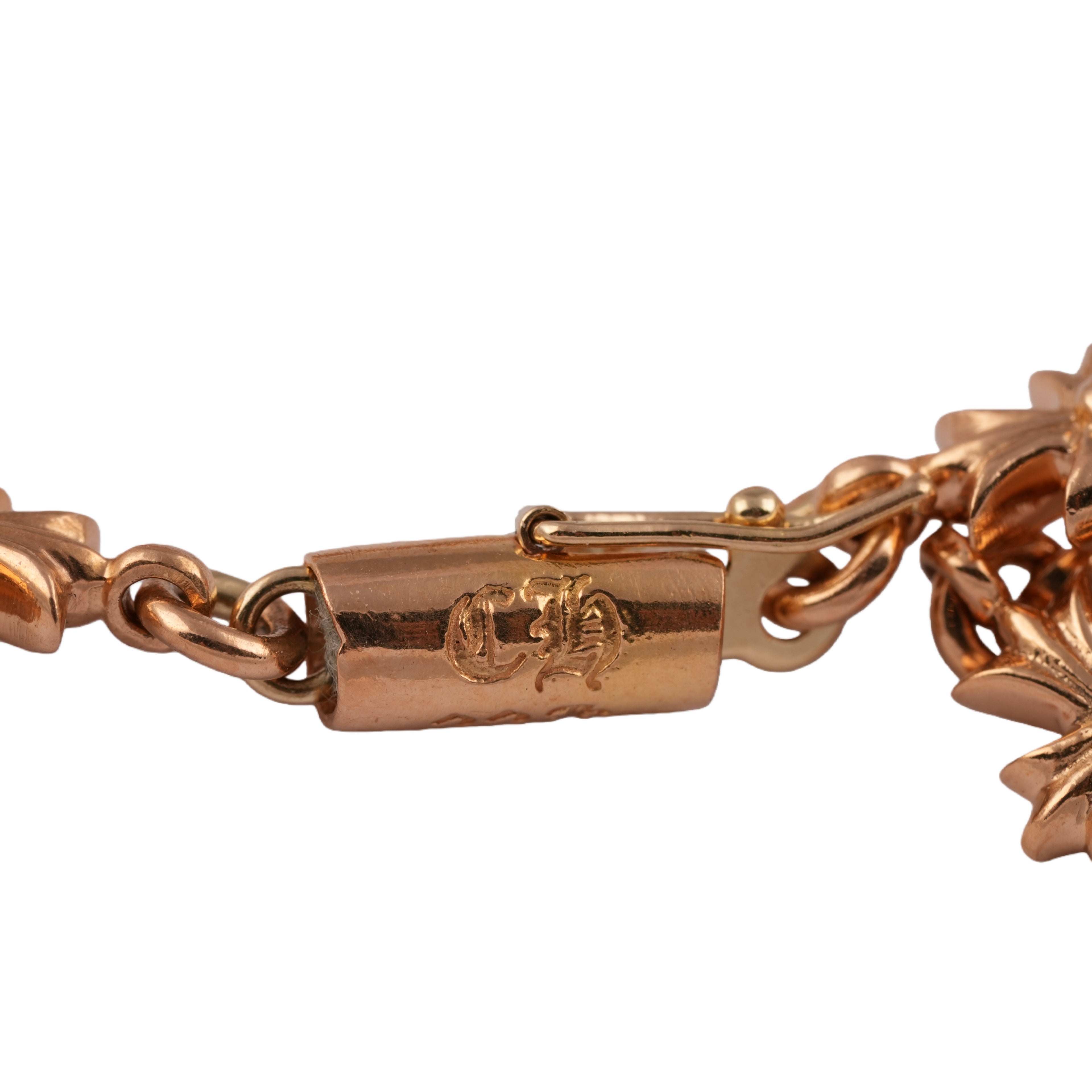 22k Tiny E CH Plus Bracelet (13 Links)