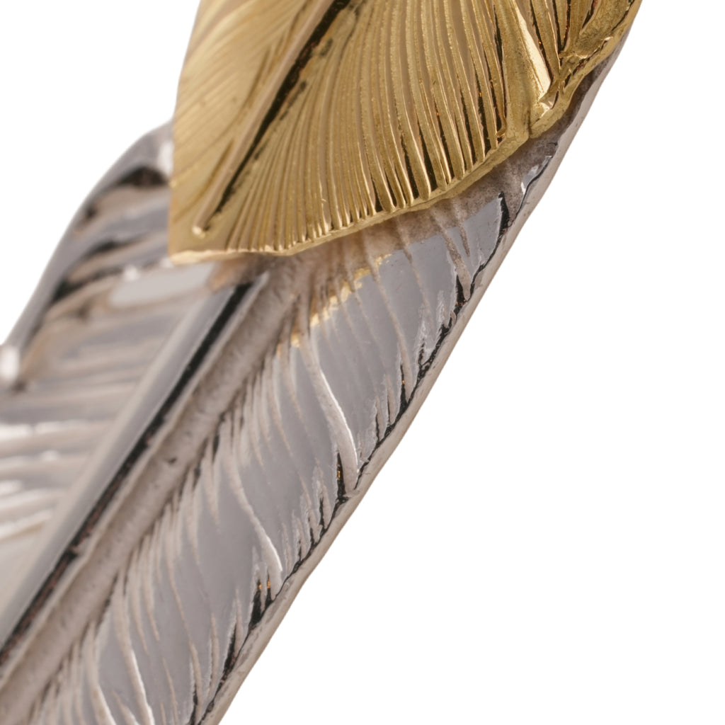 Gold Top Silver Feather (Right)(XL)
