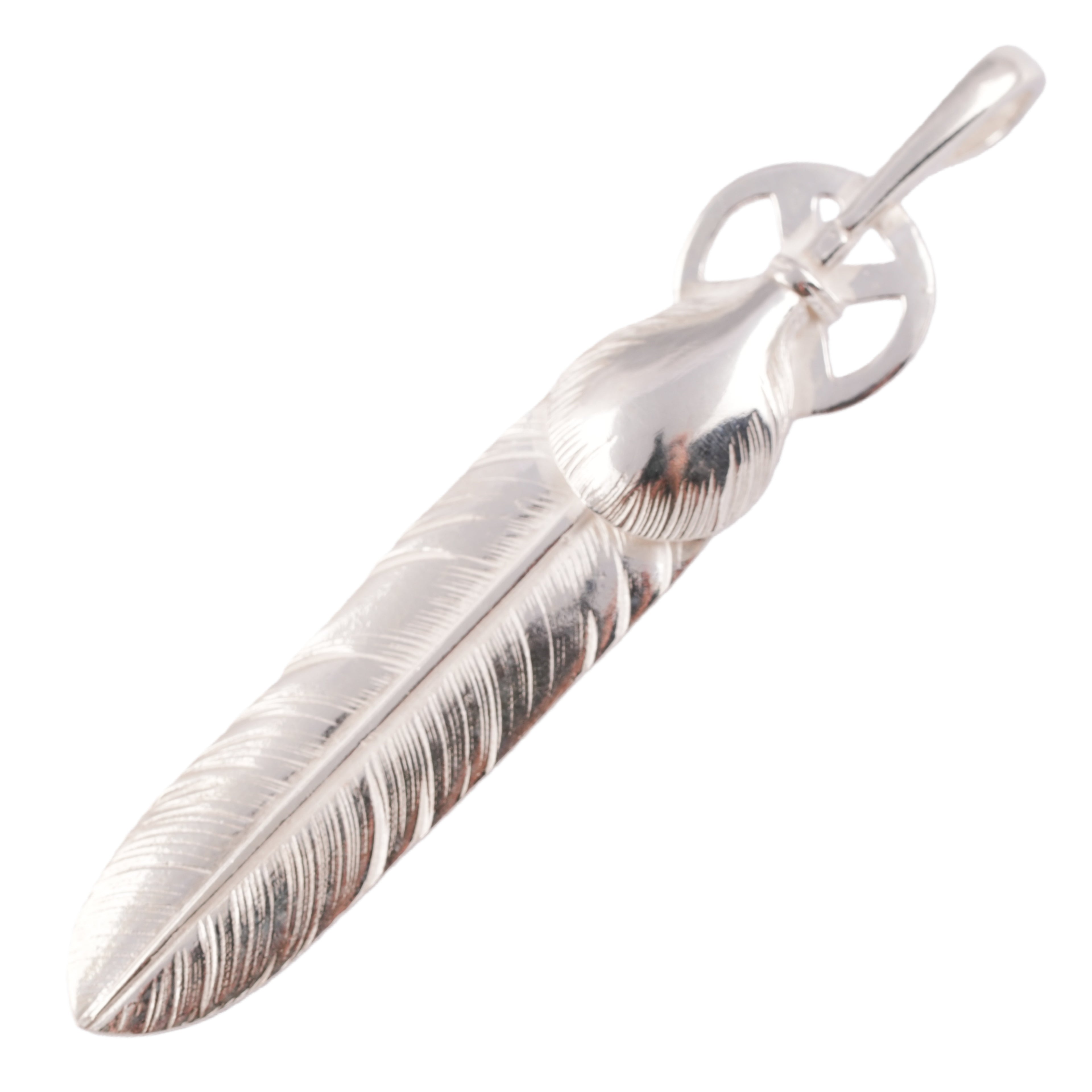 Heart Wheel Silver Feather (L) #00194
