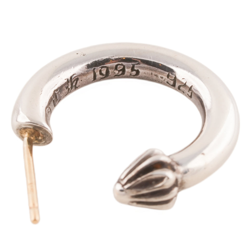 Plain Cross Nail Hoop Earring