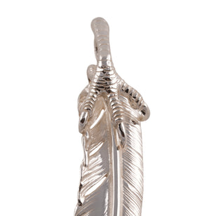 Claw Silver Feather w/ Gold Stamp (Right)(XL) #00386