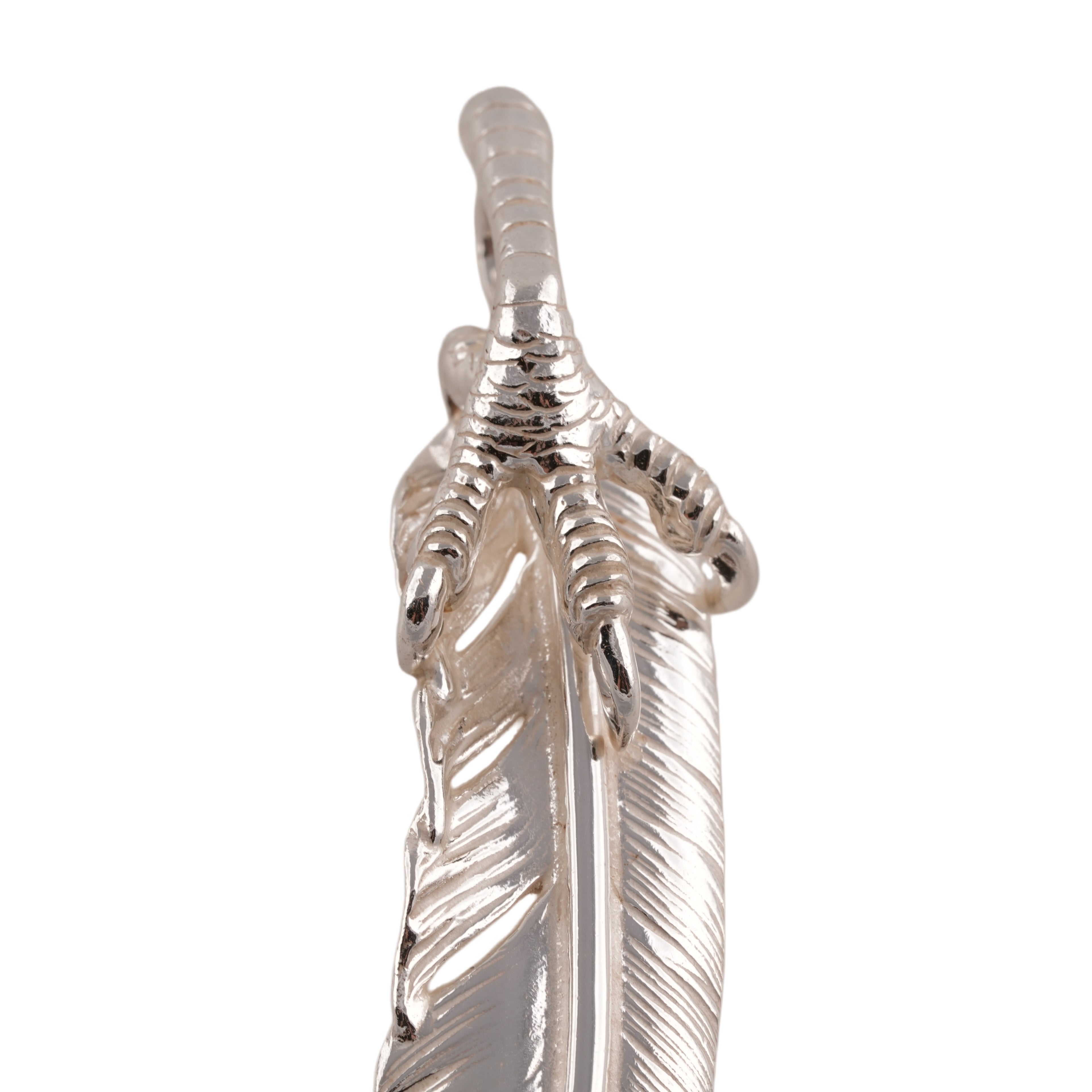 Claw Silver Feather w/ Gold Stamp (Right)(XL) #00386