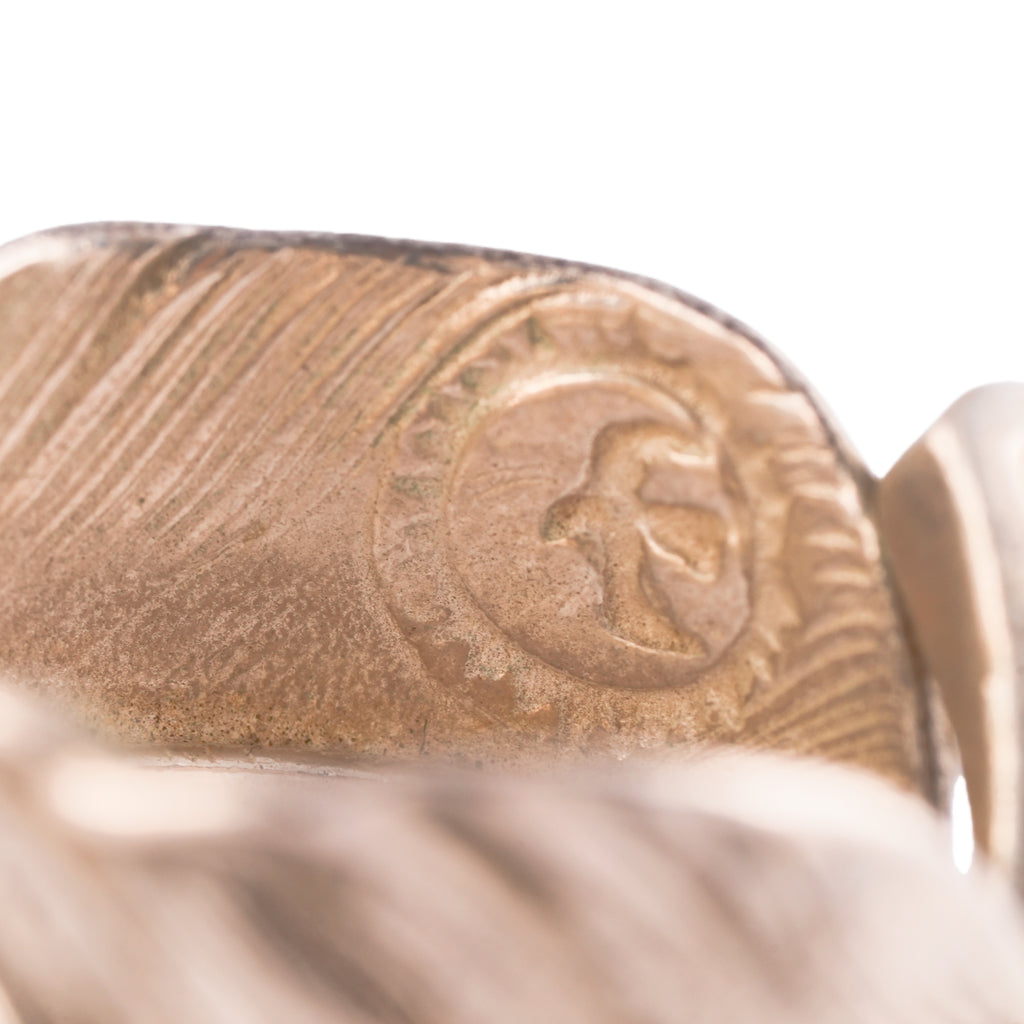 Plain Feather Silver Ring (Right) (US7.75)