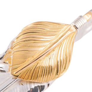 Gold Top Silver Feather (Right)(XL) #00175