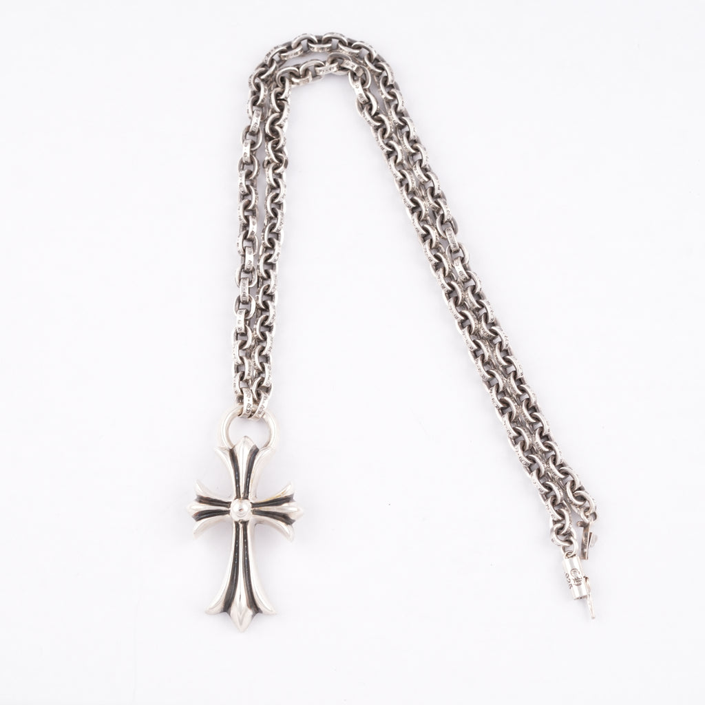 CH Cross + Paper Chain Necklace (Integrated) (18inch)