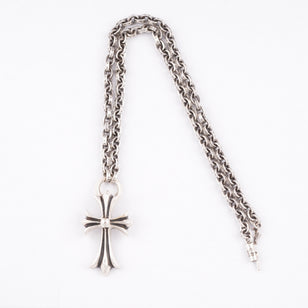 CH Cross + Paper Chain Necklace (Integrated) (18inch)