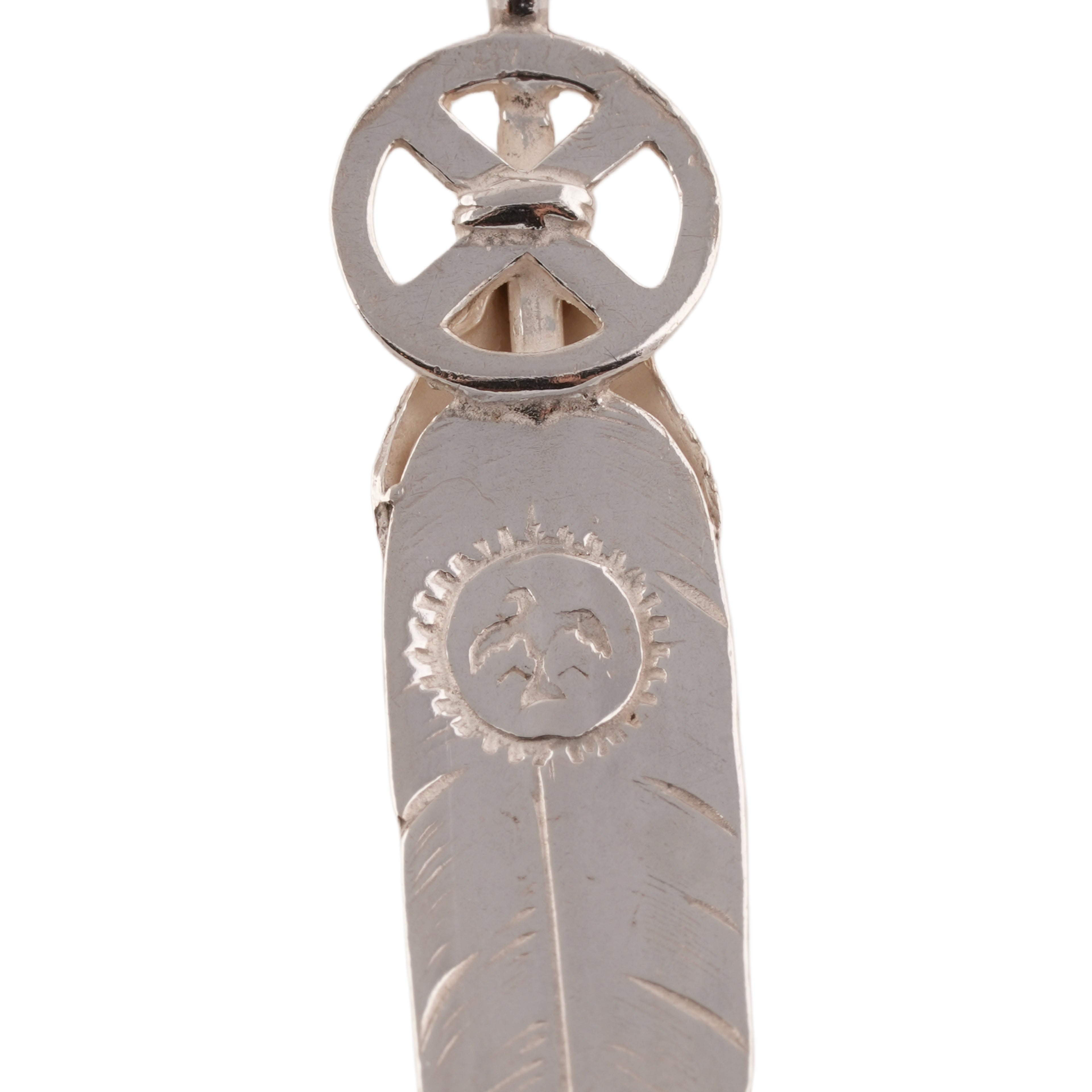 Heart Wheel Silver Feather (L)