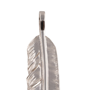 Gold Stamp Silver Feather (Left)(XL) #00305