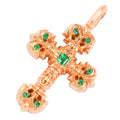 22K Pave Emerald Tiny Filigree Charm — Chrome Hearts
