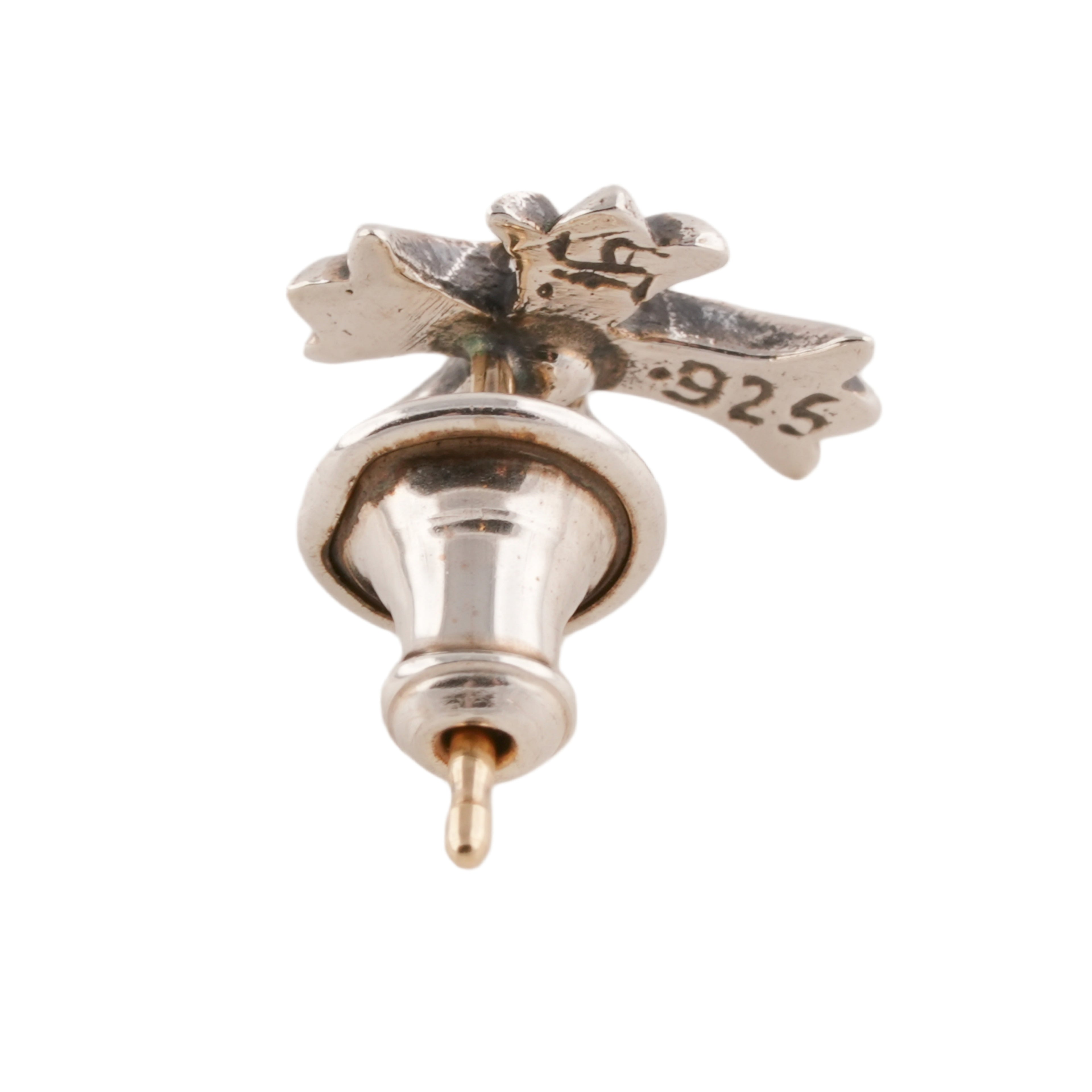 Diamond No2 CH Cross Stud Earring