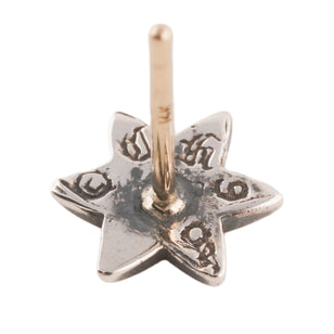 Diamond 6-Point Star Stud Earring #00528