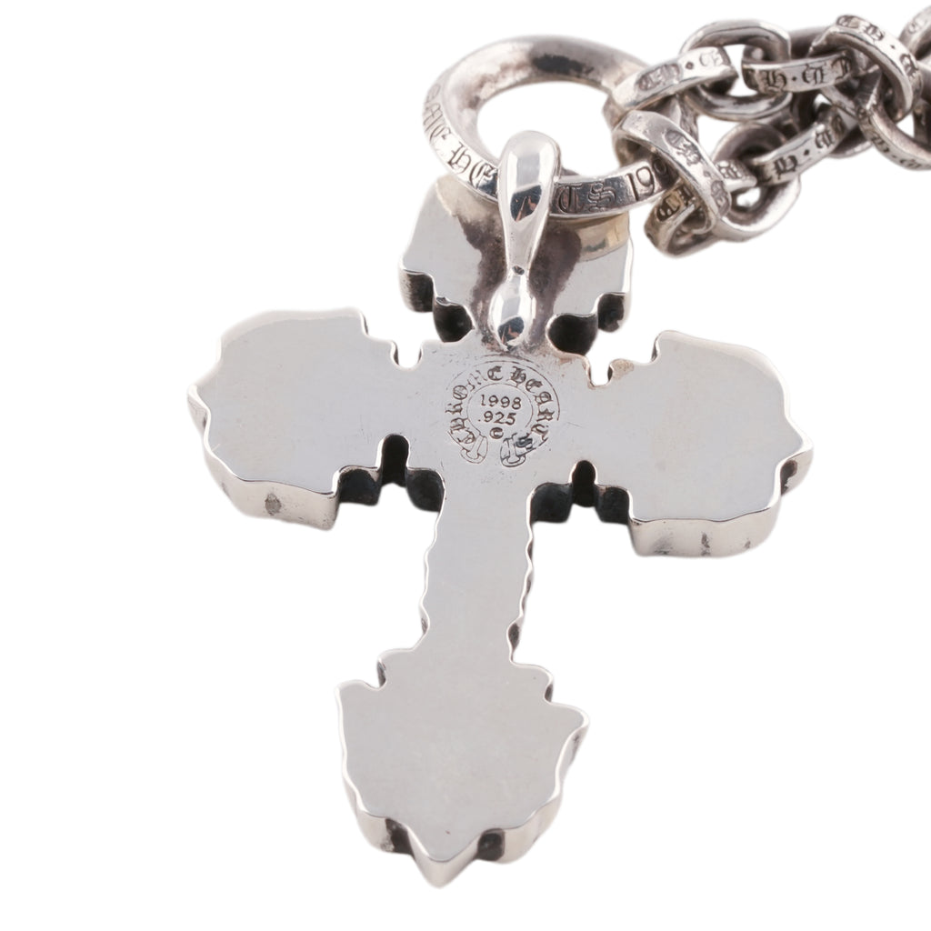 Black Diamond XS Filigree Cross Paper Chain Necklace (Integrated) (20inch)