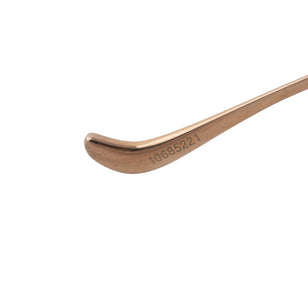 Dylan Took It > Black and rose gold aviator-style eyeglasses with cross motif temple