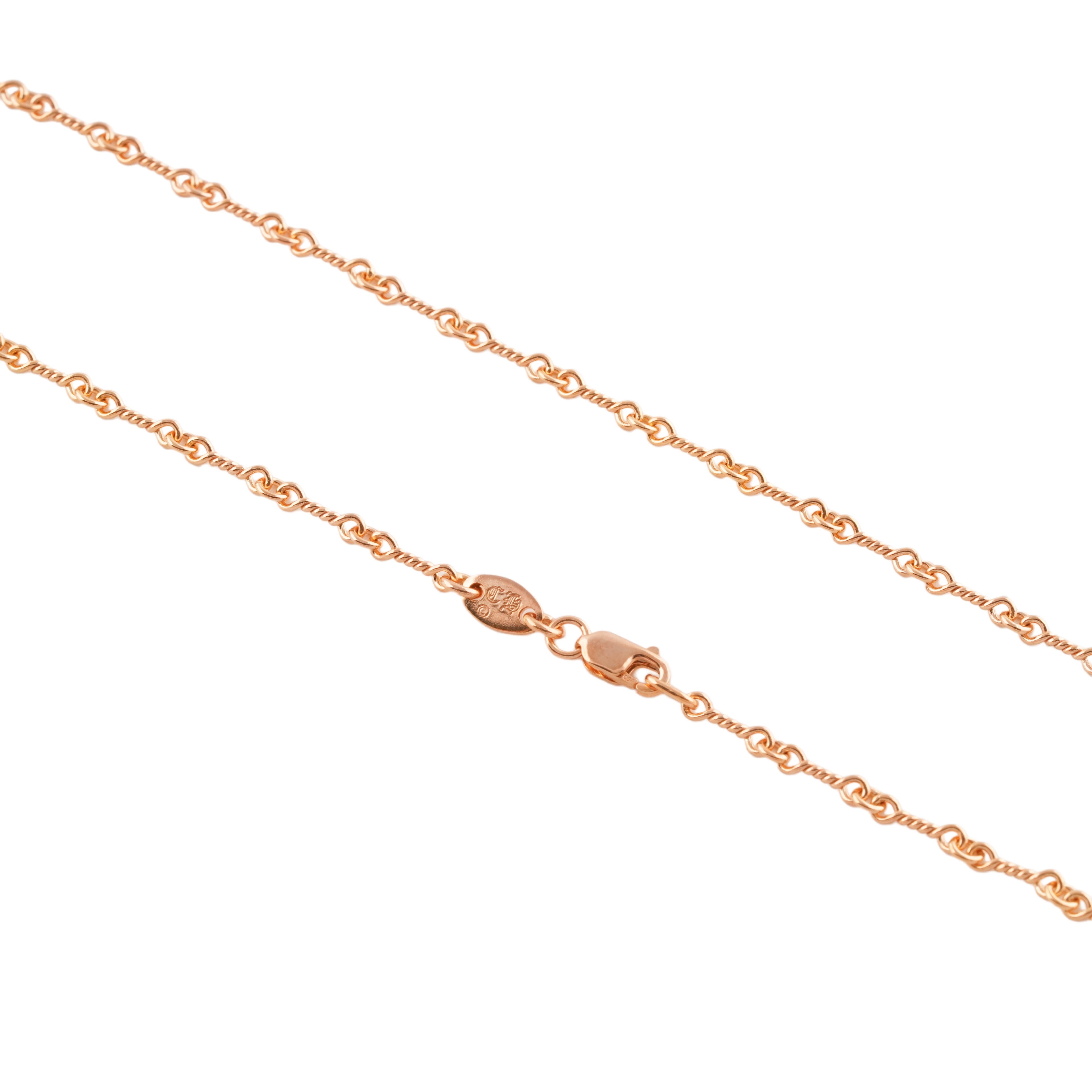 22k Twist Chain Necklace (18inch) #00606