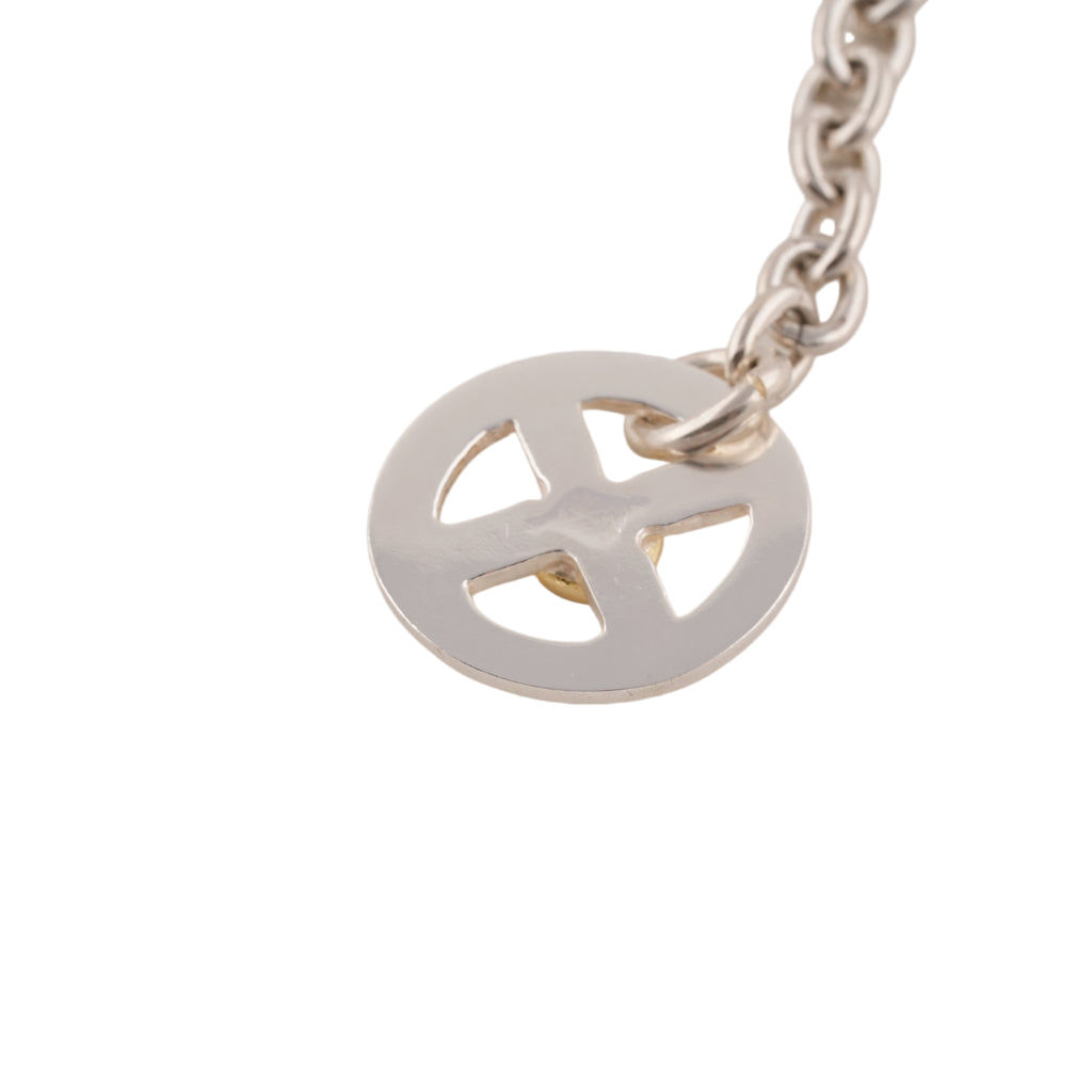 Eagle Silver Hook & Gold Eagle Stamp Silver Wheel Thick Round Chain Necklace (20inch)