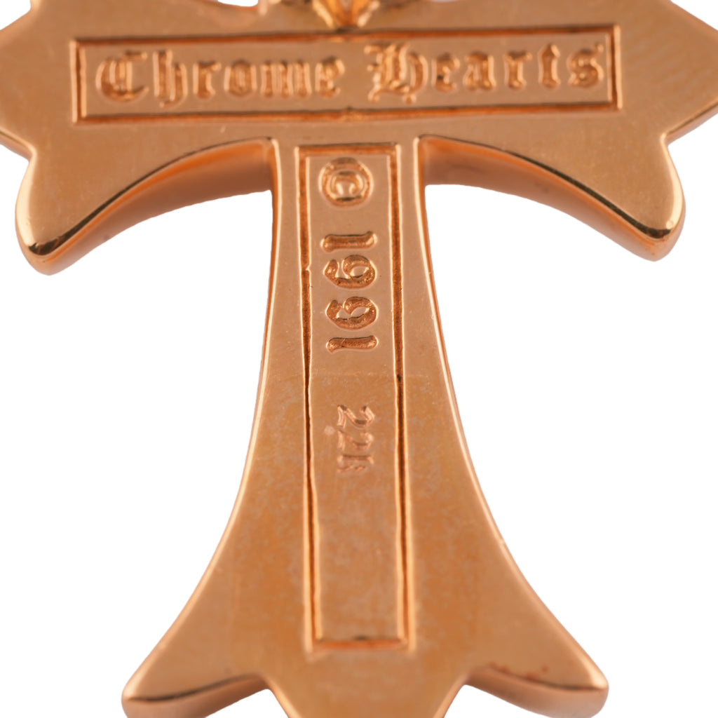 22K CH Cross Gold Pendant w/ Bale