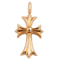 22k Pave Emerald Tiny Fat Cross Charm — Chrome Hearts · corner:00636/DSC08395.JPG