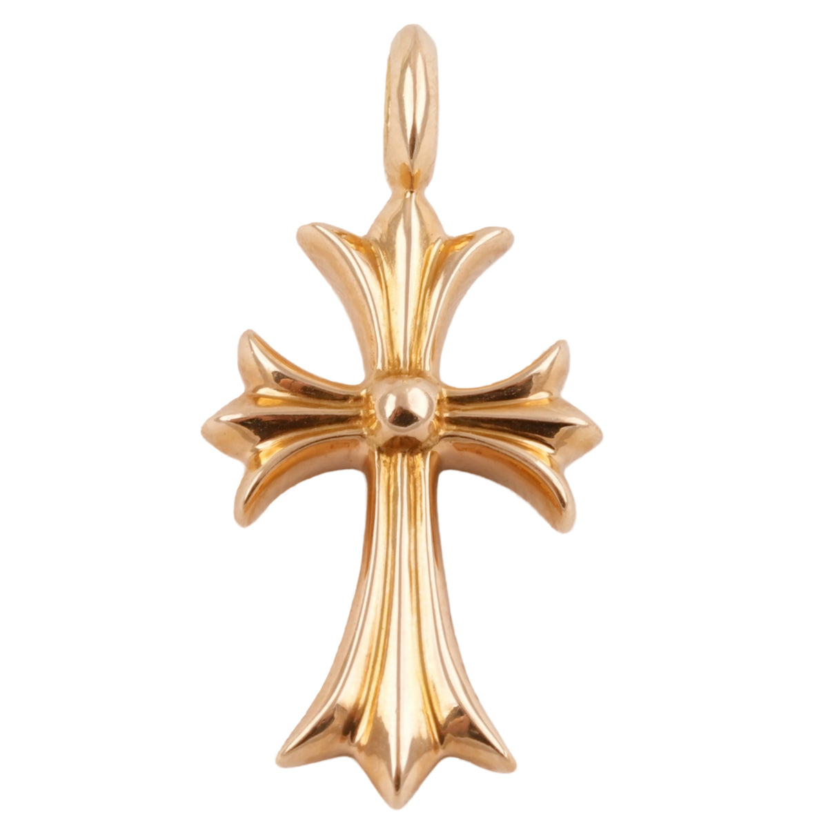 22k Pave Emerald Tiny Fat Cross Charm — Chrome Hearts · corner:00636/DSC08395.JPG