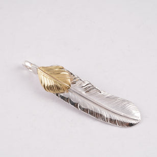 Gold Top Silver Feather (Left)(XL) #00176