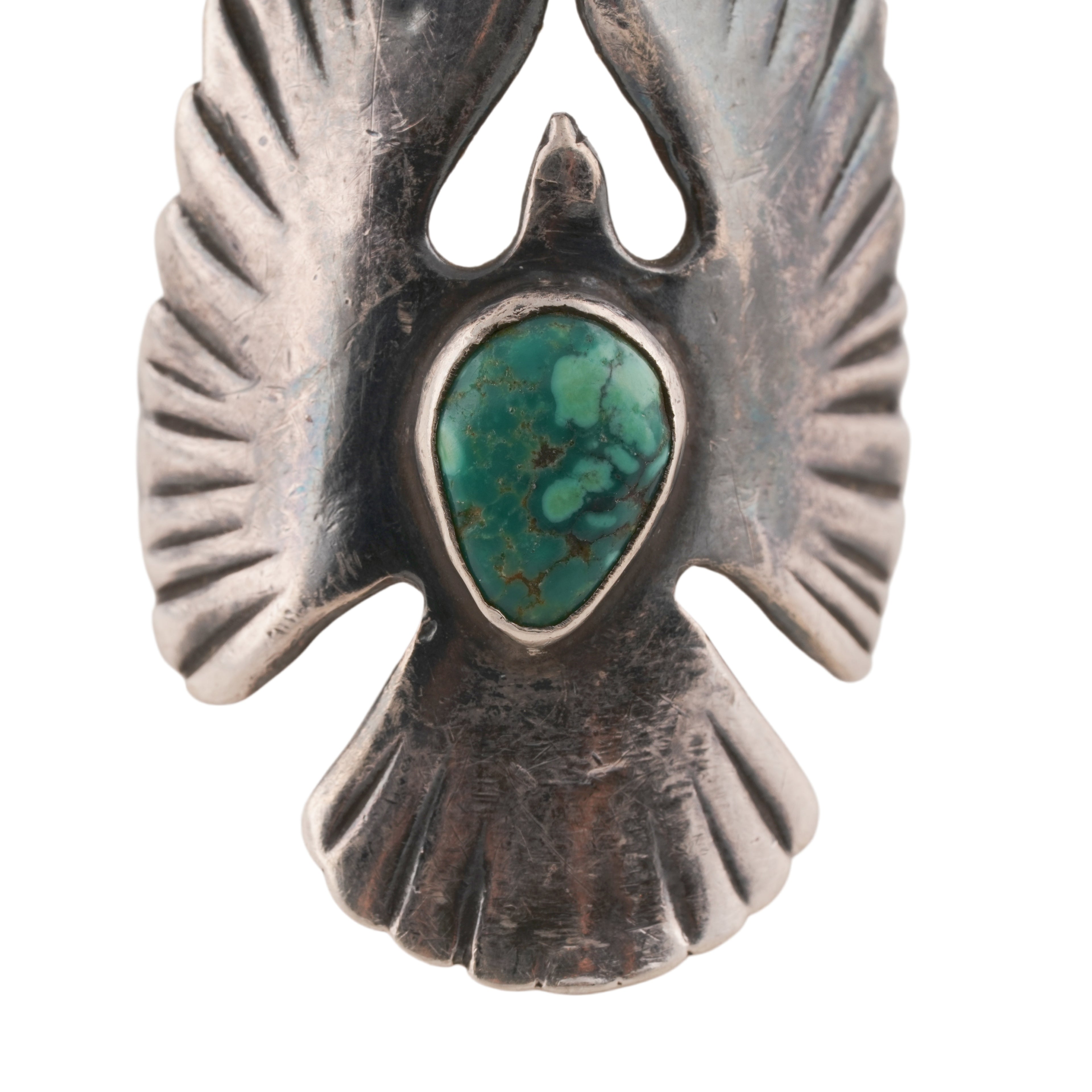 Eagle Silver Ring w/ Turquoise (US8)
