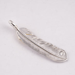 Gold Top Silver Feather (Right)(XL) #00180