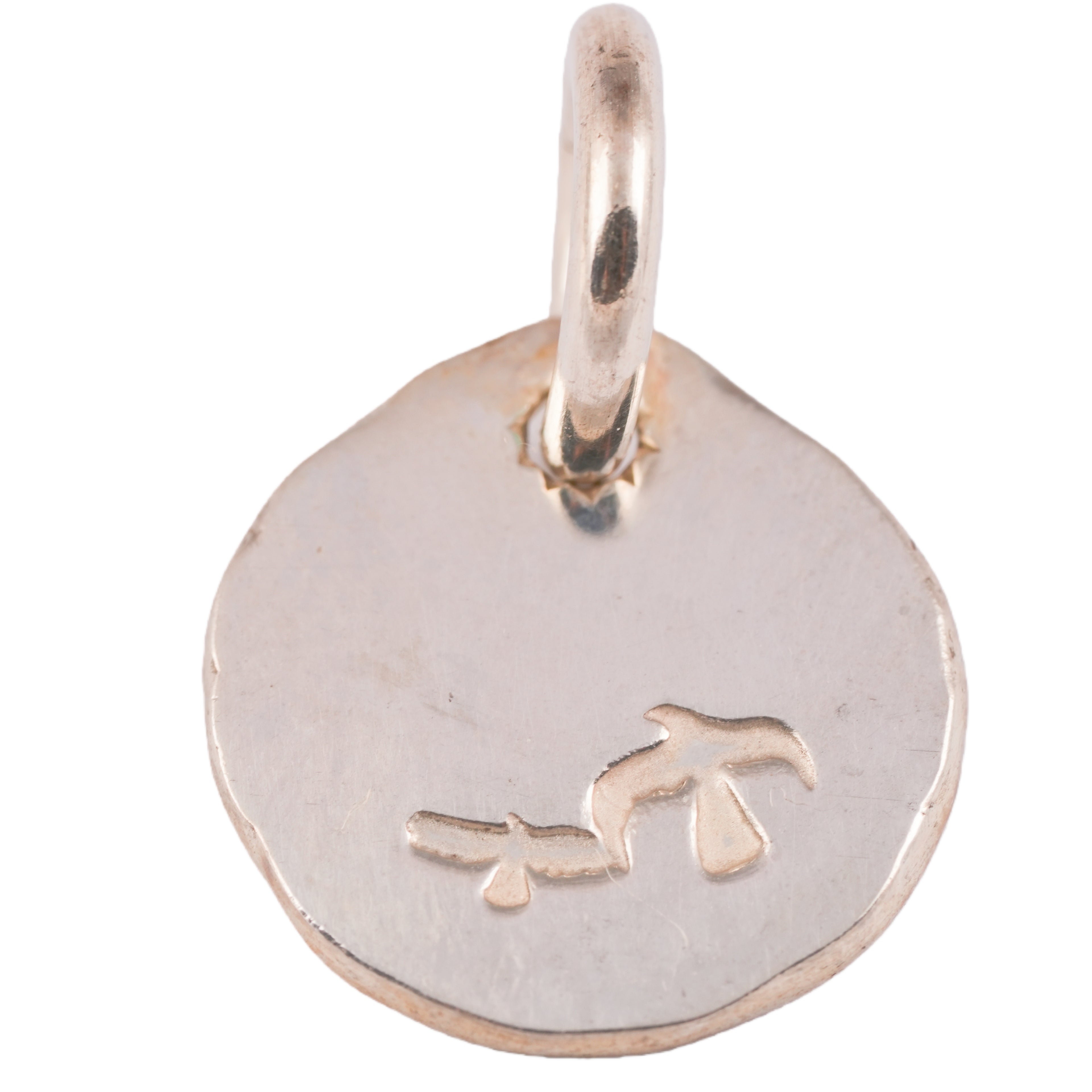 Eagle-in-Sun Silver Medallion Pendant (S)