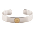 Gold Eagle Stamp Flat Silver Cuff (M) (7inch) — Goro's