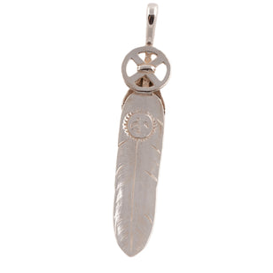 Heart Wheel Silver Feather (L) #00548