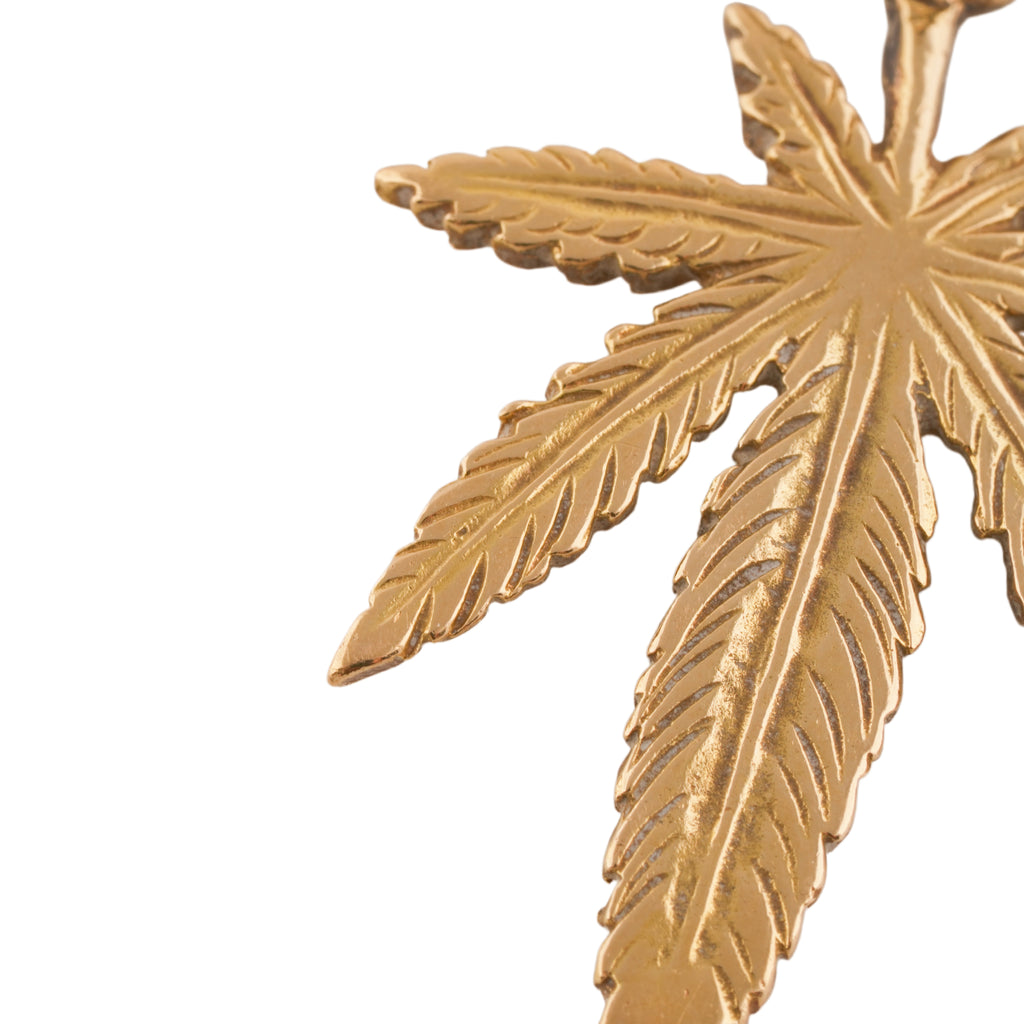 Gold Hemp Leaf (L)