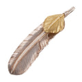 Gold Top Silver Feather (Left)(XL) (Old Design) — Goro's