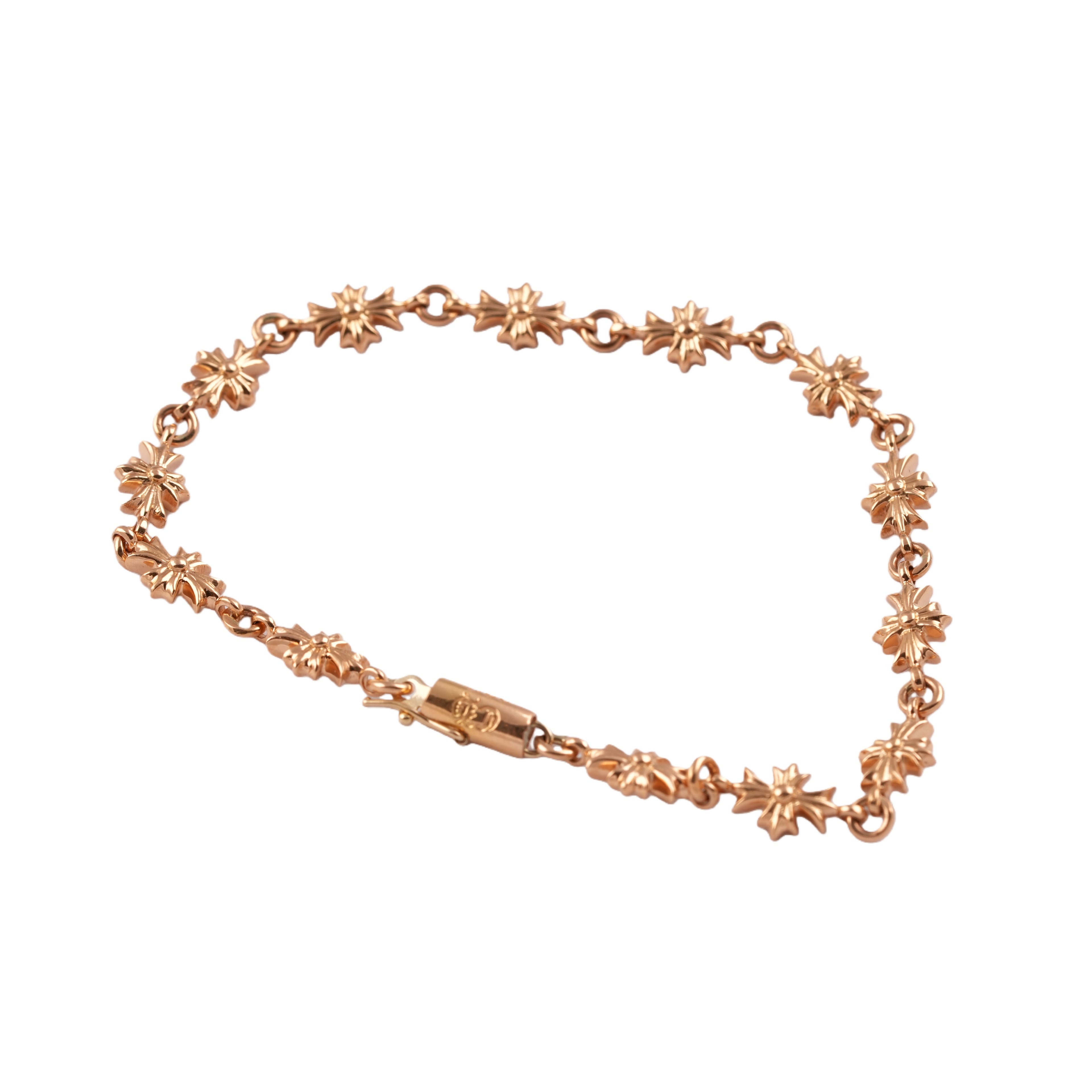 22k Tiny E CH Plus Bracelet (13 Links)