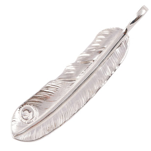 Gold Stamp Silver Feather (Left)(XL) #00190