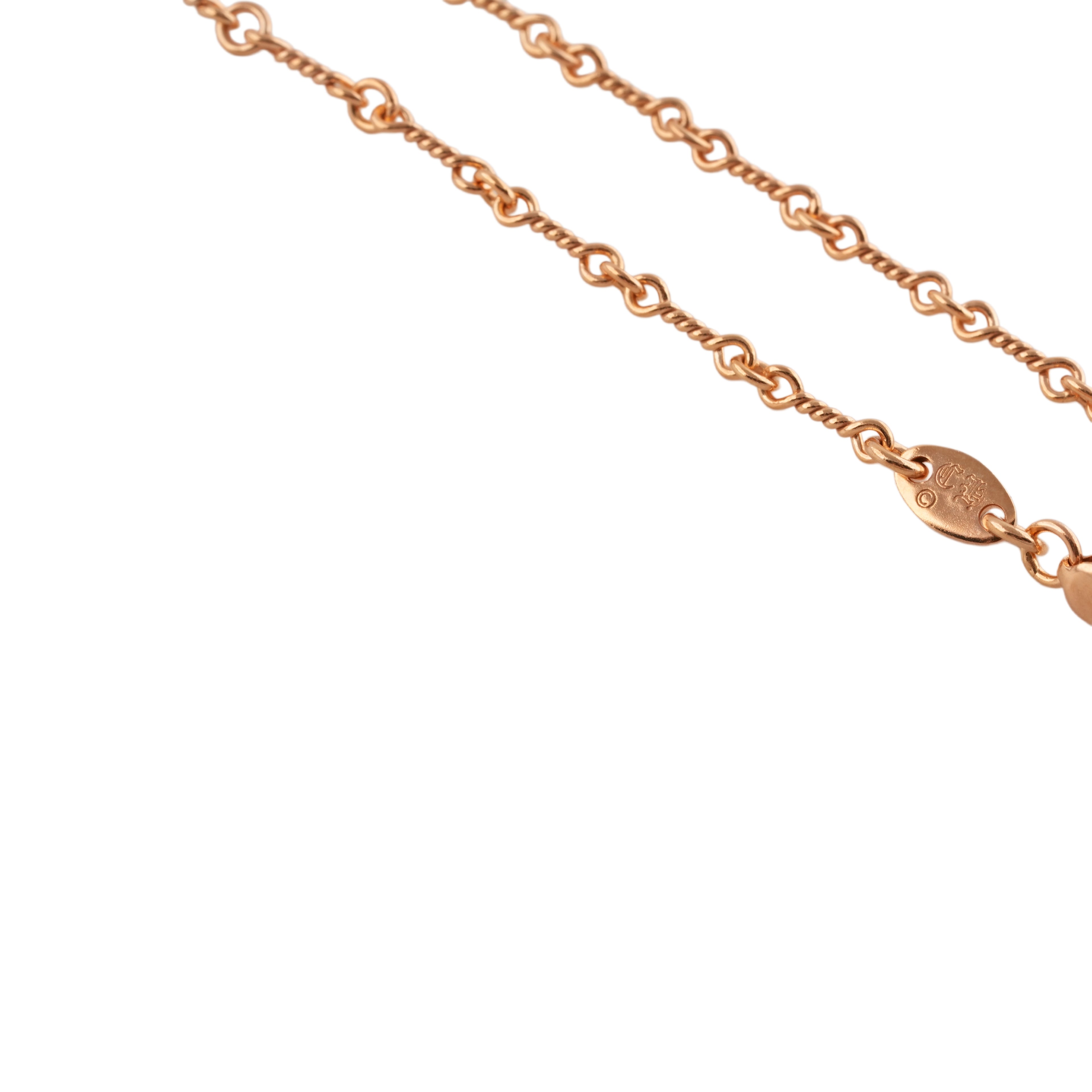 22k Twist Chain Necklace (20inch) #00474