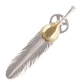 Gold Top Heart Wheel Silver Feather (L) — Goro's