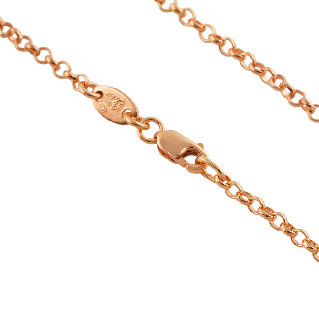 22k Roll Chain Necklace (24inch)