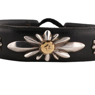 Gold Stamp GC24 3-Concho Leather Bracelet
