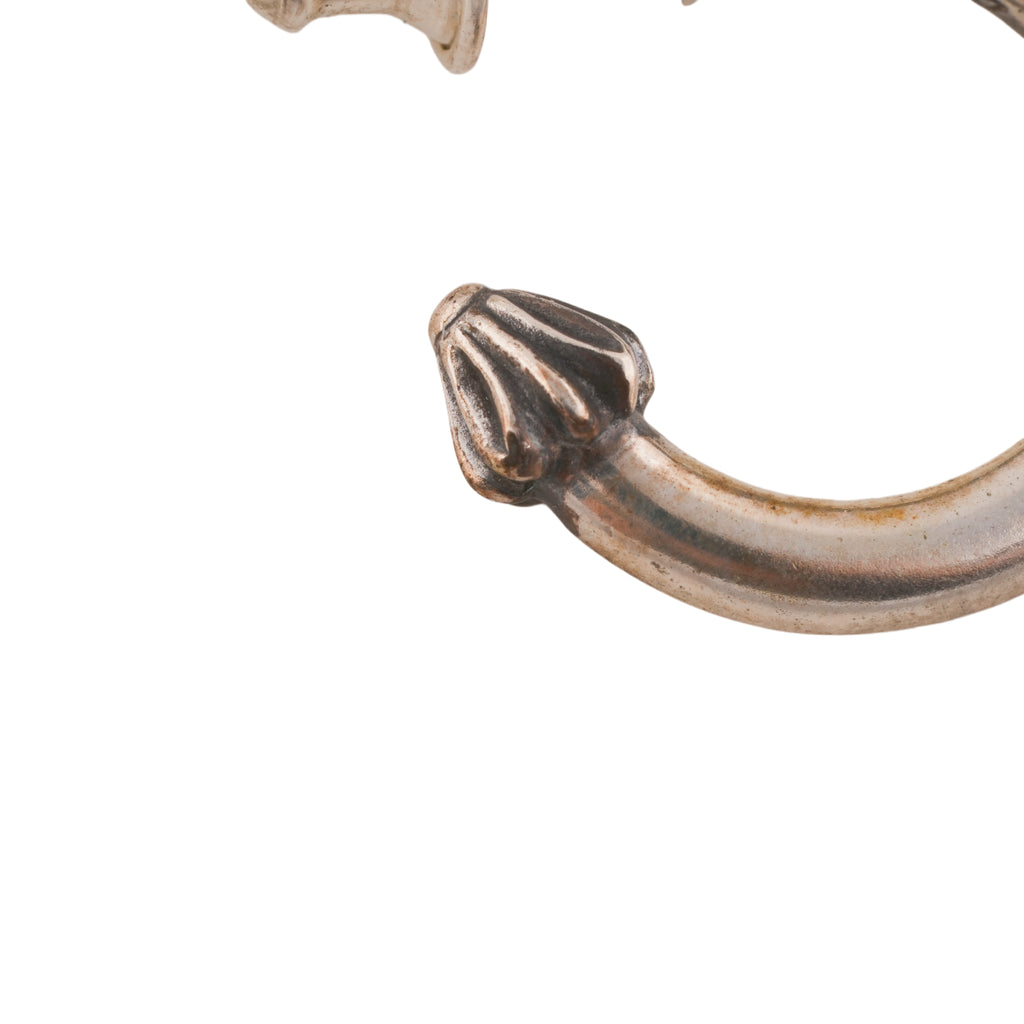 Plain Cross Nail Hoop Earring #00407