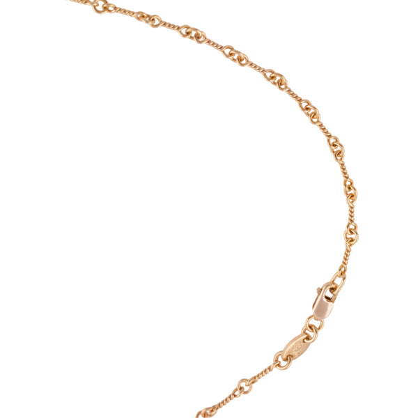 22k Twist Chain Necklace (20inch)