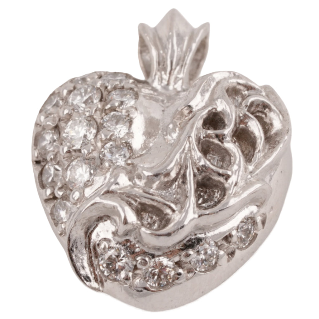 18K Pave Diamond Vine Hearts Charm — Chrome Hearts · corner:00827/DSC08314.JPG