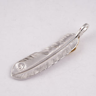 Gold Top Silver Feather (Left)(XL) #00176