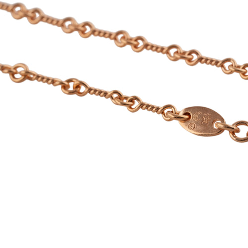 22k Twist Chain Necklace (24inch) #00473