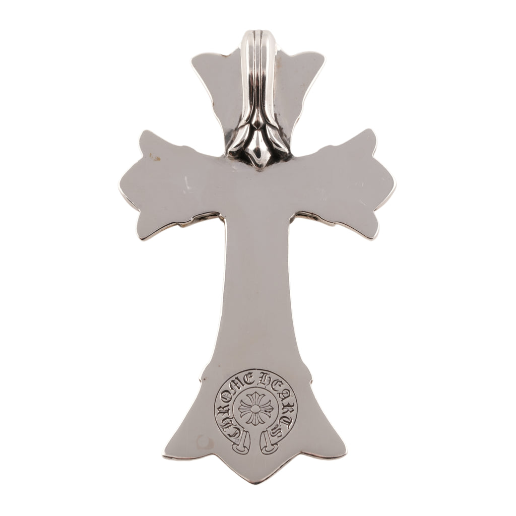 Large Double CH Cross Pendant
