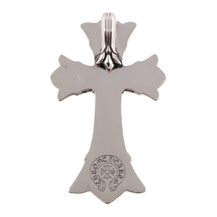 Large Double CH Cross Pendant