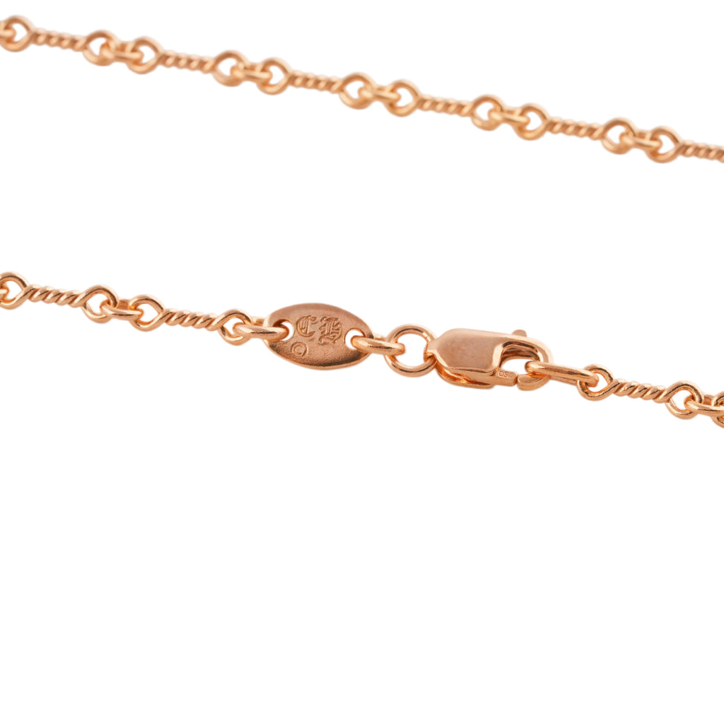 22k Twist Chain Necklace (18inch) #00606