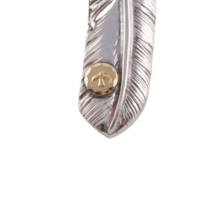 Gold Stamp Silver Feather (Right)(XL)