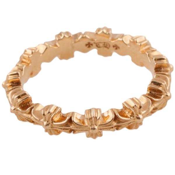 22K Tiny E Band Ring (US4)